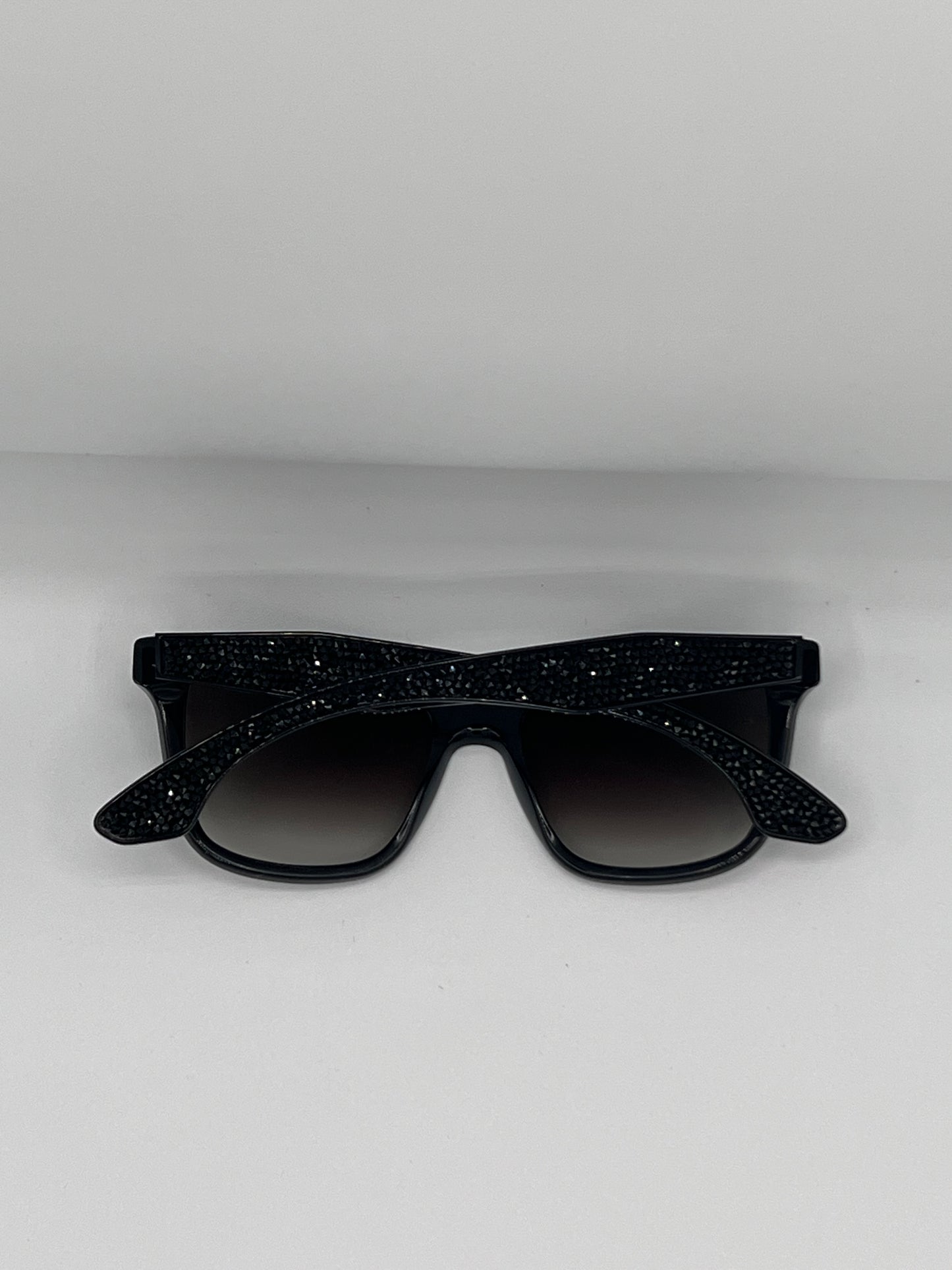 Mui Mui Black Oversized Studded Sunglasses