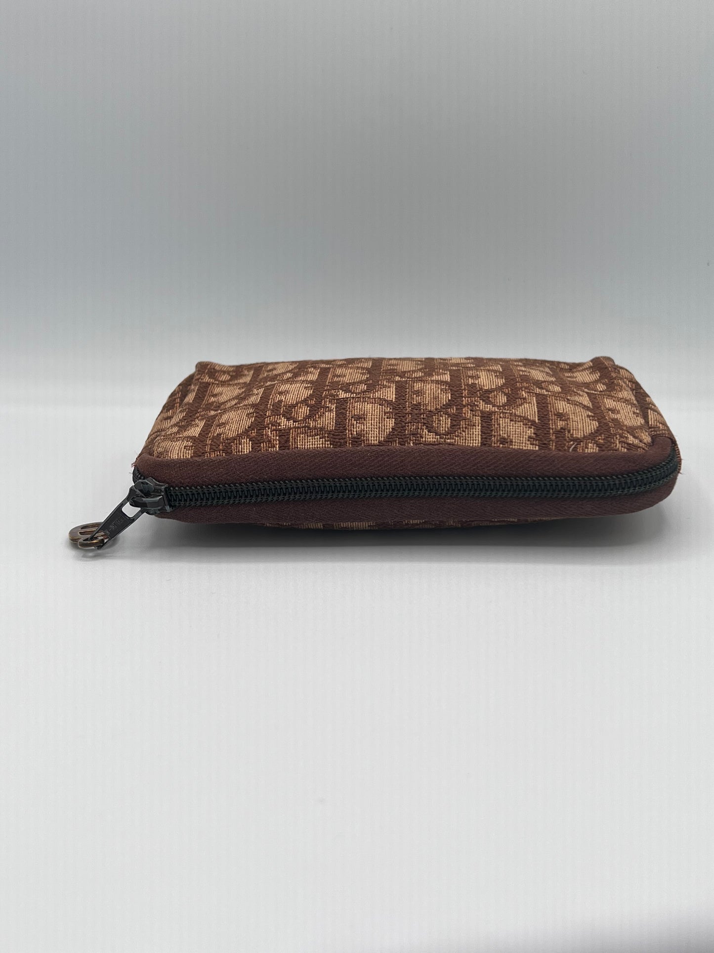 80s Vintage Dior Trotter Brown Pouch