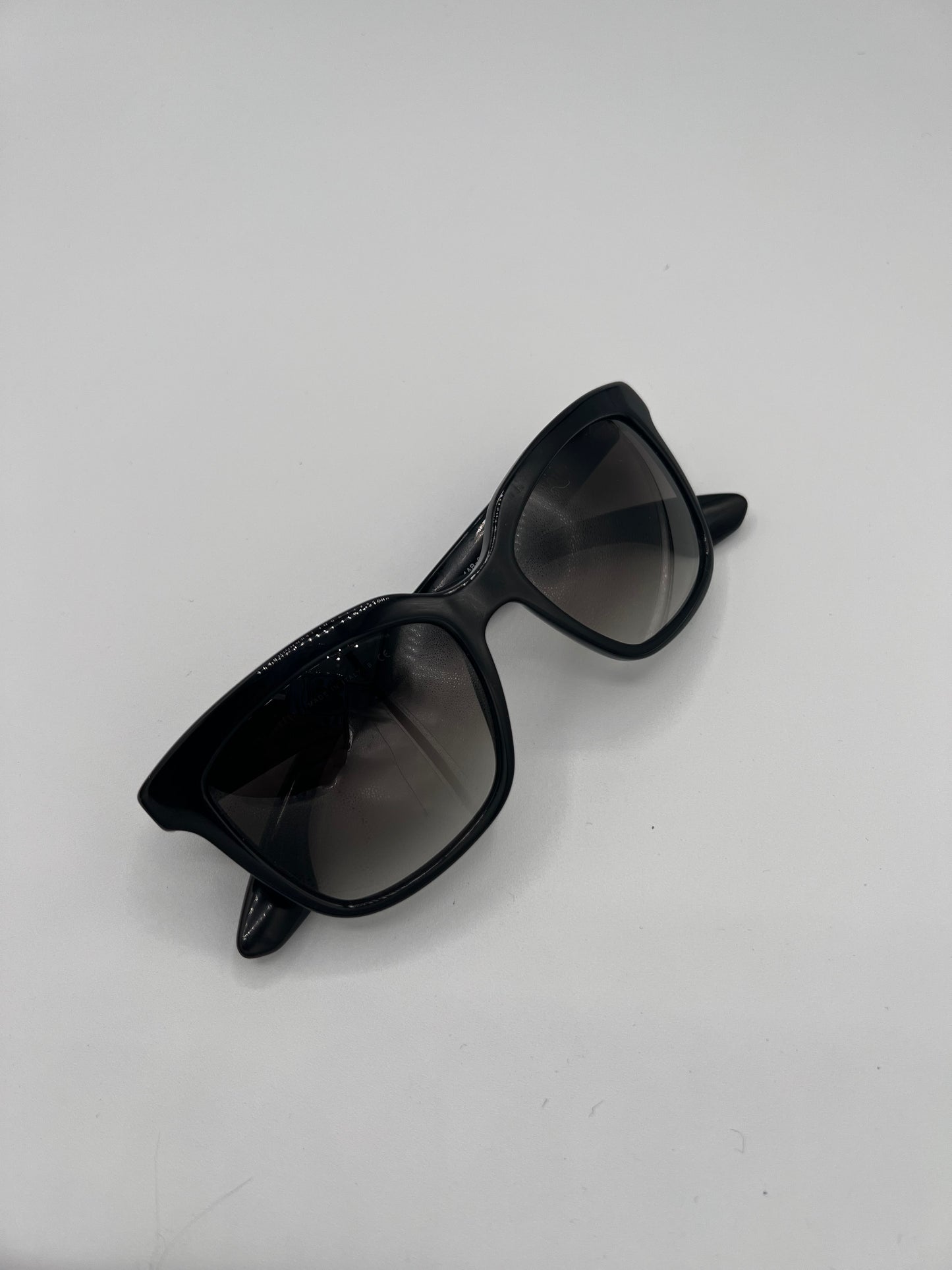 Mui Mui Black Oversized Studded Sunglasses