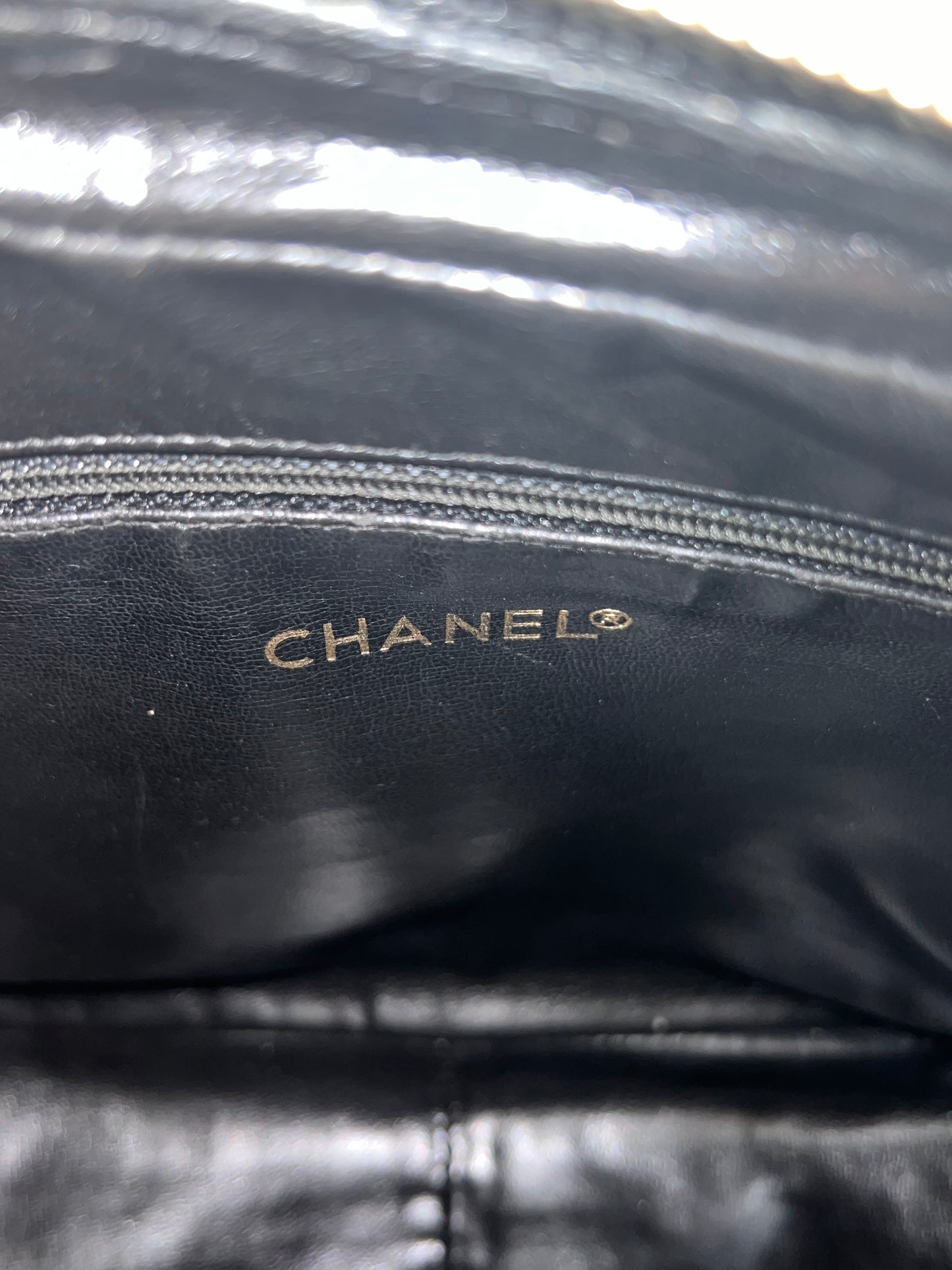 Vintage Chanel Black Leather Camera Bag
