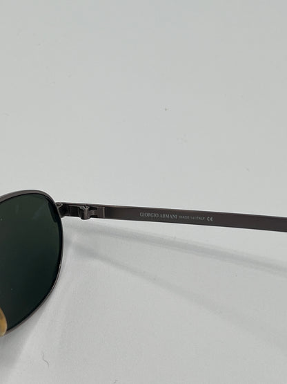 Vintage Giorgio Armani Dark Green Oval Sunglasses