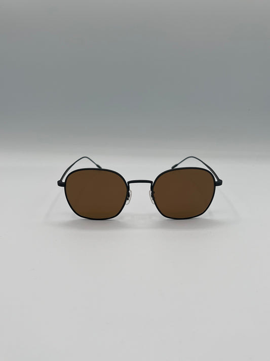 Oliver Peoples Adés Sunglasses in Brown/Black