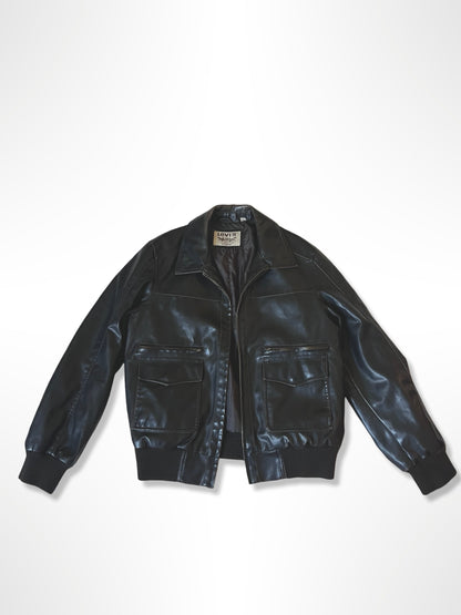 Levi’s Brown Leather Bomber Jacket