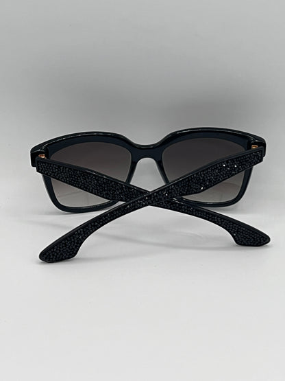 Mui Mui Black Oversized Studded Sunglasses