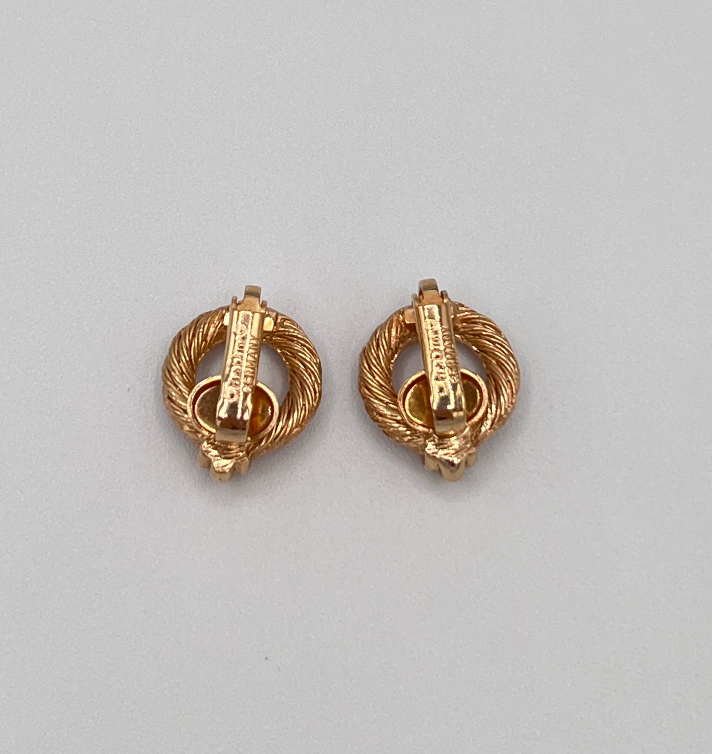 Dior Twisted Dior Knocker Earrings