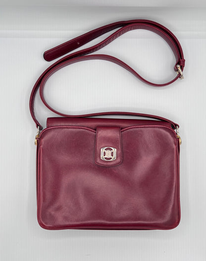 Vintage Celine Triomphe Bordeaux Shoulder Bag