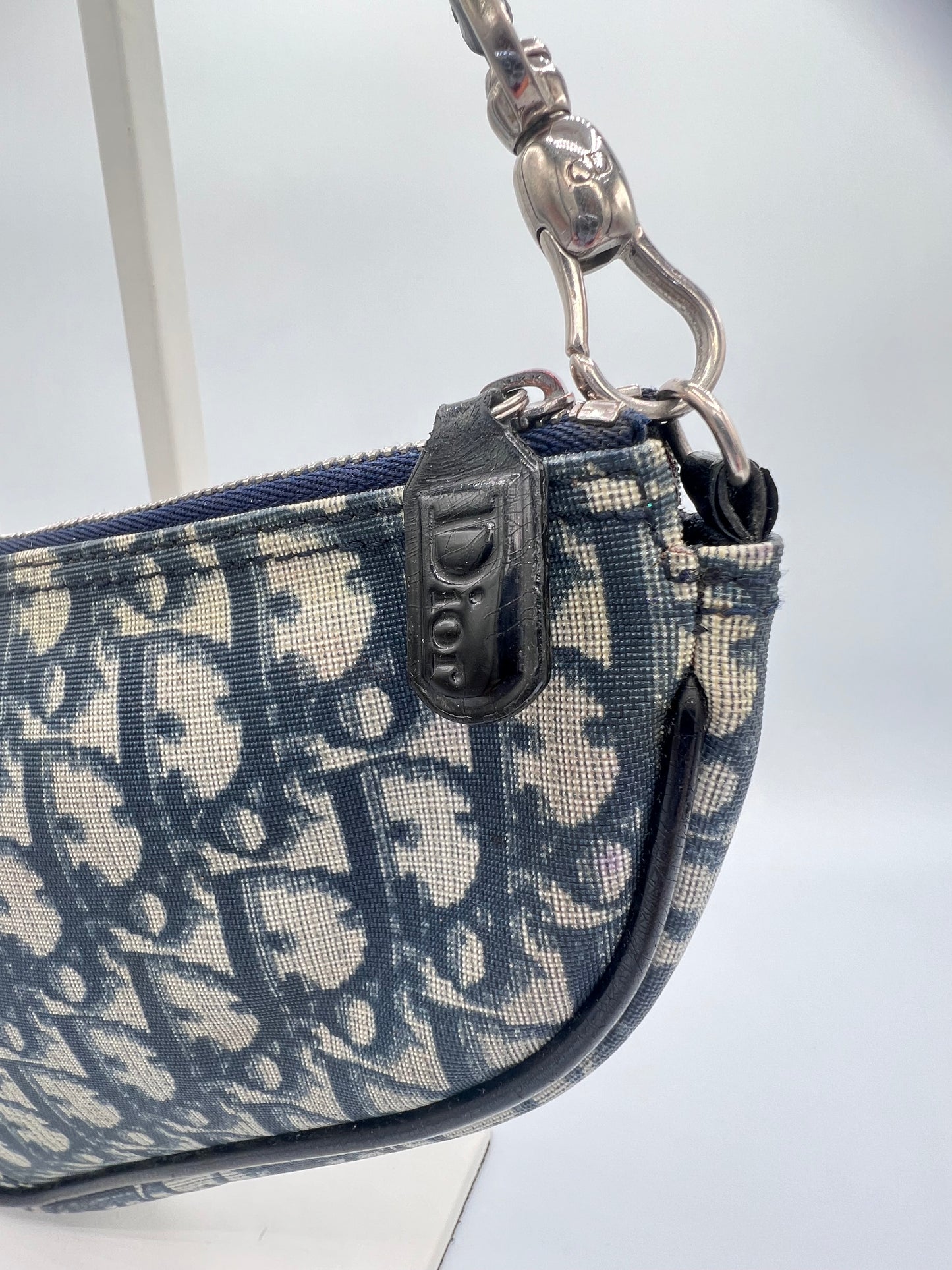 Vintage Dior Monogram Trotter Saddle Bag