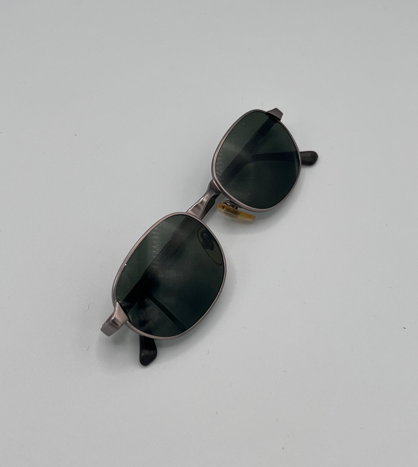 Vintage Giorgio Armani Dark Green Oval Sunglasses