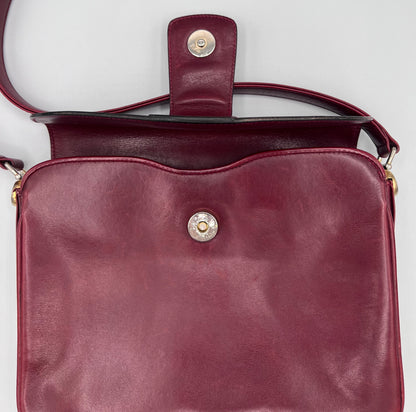 Vintage Celine Triomphe Bordeaux Shoulder Bag